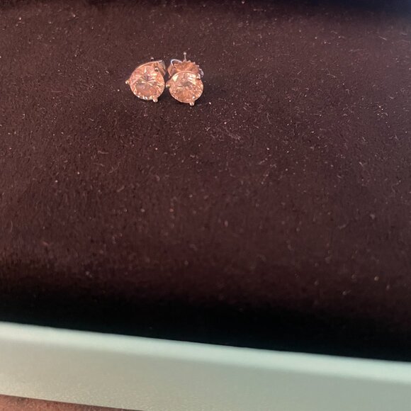 2.03 TCW Diamond Stud Earrings - Picture 3 of 8